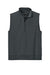 Port Authority K880V Mens C-FREE Double Knit 1/4 Zip Vest Heather Steel Grey Flat Front