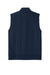 Port Authority K880V Mens C-FREE Double Knit 1/4 Zip Vest True Navy Blue Flat Back