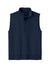 Port Authority K880V Mens C-FREE Double Knit 1/4 Zip Vest True Navy Blue Flat Front