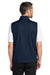 Port Authority K880V Mens C-FREE Double Knit 1/4 Zip Vest True Navy Blue Model Back