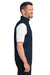 Port Authority K880V Mens C-FREE Double Knit 1/4 Zip Vest True Navy Blue Model Side