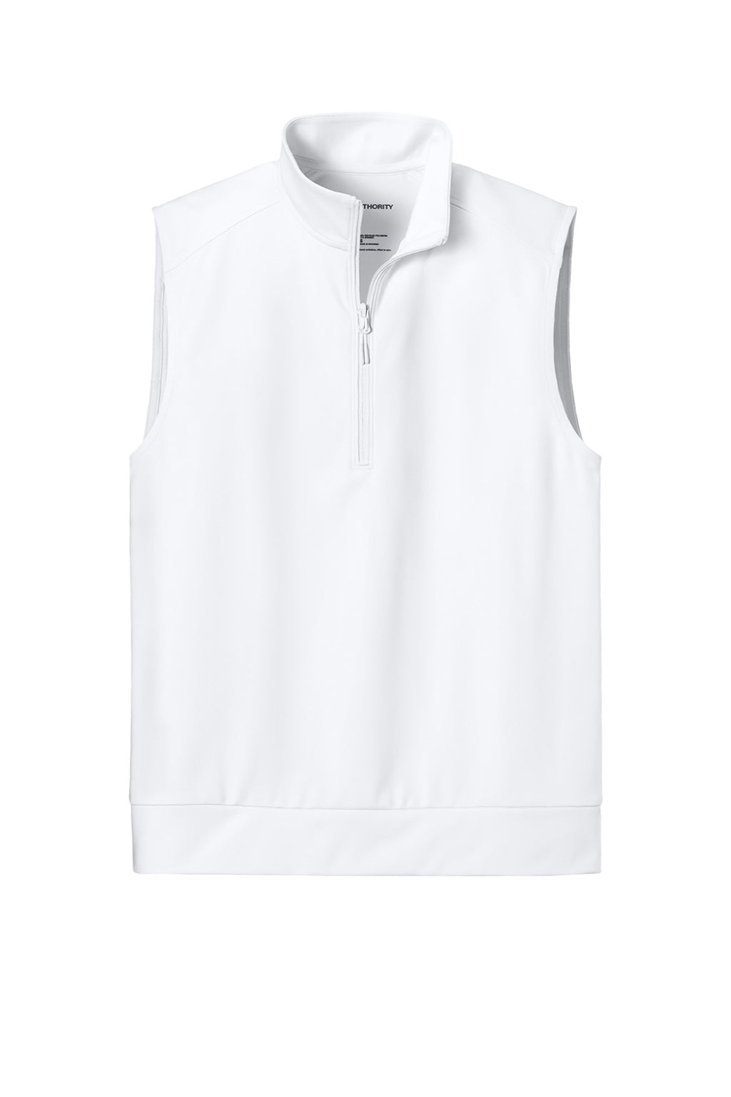 Port Authority K880V Mens C-FREE Double Knit 1/4 Zip Vest White Flat Front