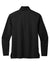 Port Authority K880 Mens C-FREE Double Knit Moisture Wicking 1/4 Zip Sweatshirt Deep Black Flat Back