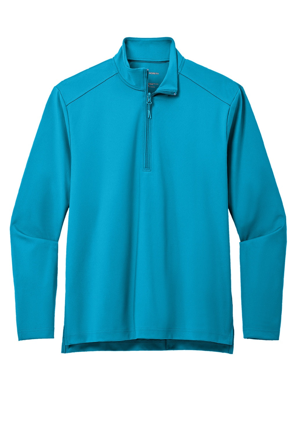 Port Authority K880 Mens C-FREE Double Knit Moisture Wicking 1/4 Zip Sweatshirt Parcel Blue Flat Front