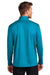Port Authority K880 Mens C-FREE Double Knit Moisture Wicking 1/4 Zip Sweatshirt Parcel Blue Model Back