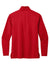 Port Authority K880 Mens C-FREE Double Knit Moisture Wicking 1/4 Zip Sweatshirt Rich Red Flat Back