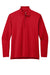 Port Authority K880 Mens C-FREE Double Knit Moisture Wicking 1/4 Zip Sweatshirt Rich Red Flat Front