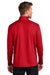 Port Authority K880 Mens C-FREE Double Knit Moisture Wicking 1/4 Zip Sweatshirt Rich Red Model Back