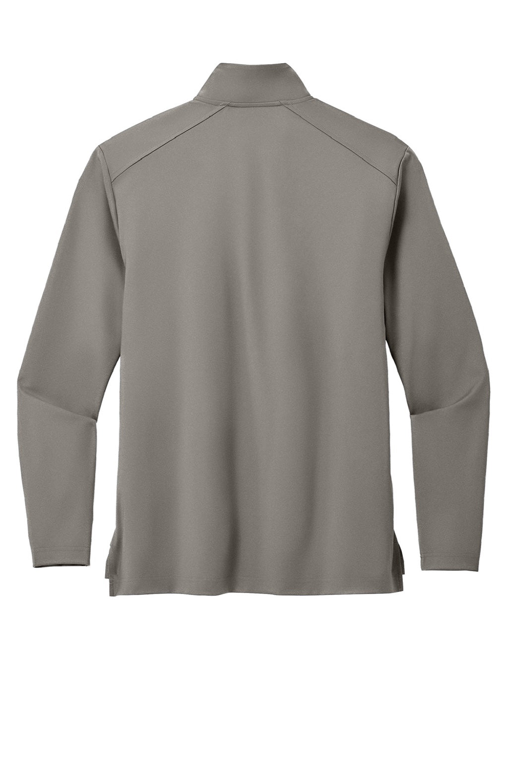 Port Authority K880 Mens C-FREE Double Knit Moisture Wicking 1/4 Zip Sweatshirt Smoke Grey Flat Back