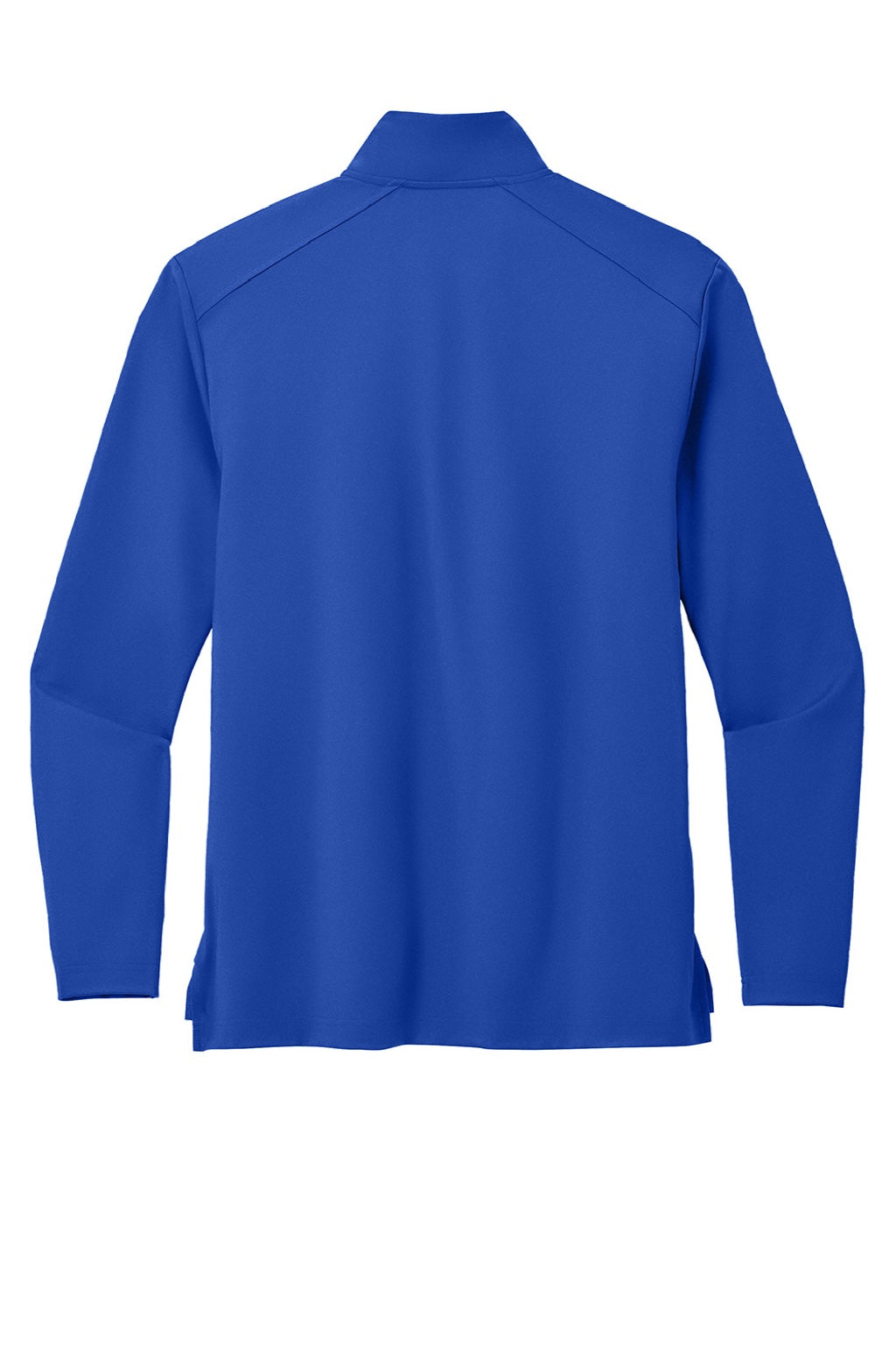 Port Authority K880 Mens C-FREE Double Knit Moisture Wicking 1/4 Zip Sweatshirt True Royal Blue Flat Back