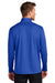 Port Authority K880 Mens C-FREE Double Knit Moisture Wicking 1/4 Zip Sweatshirt True Royal Blue Model Back
