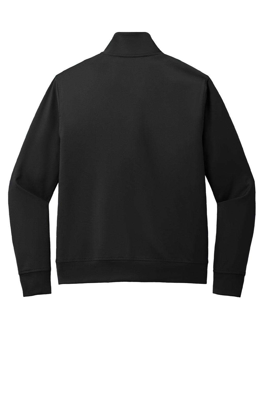 Port Authority K881 Mens C-FREE Double Knit Moisture Wicking Full Zip Sweatshirt w/ Pockets Deep Black Flat Back