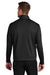 Port Authority K881 Mens C-FREE Double Knit Moisture Wicking Full Zip Sweatshirt w/ Pockets Deep Black Model Back