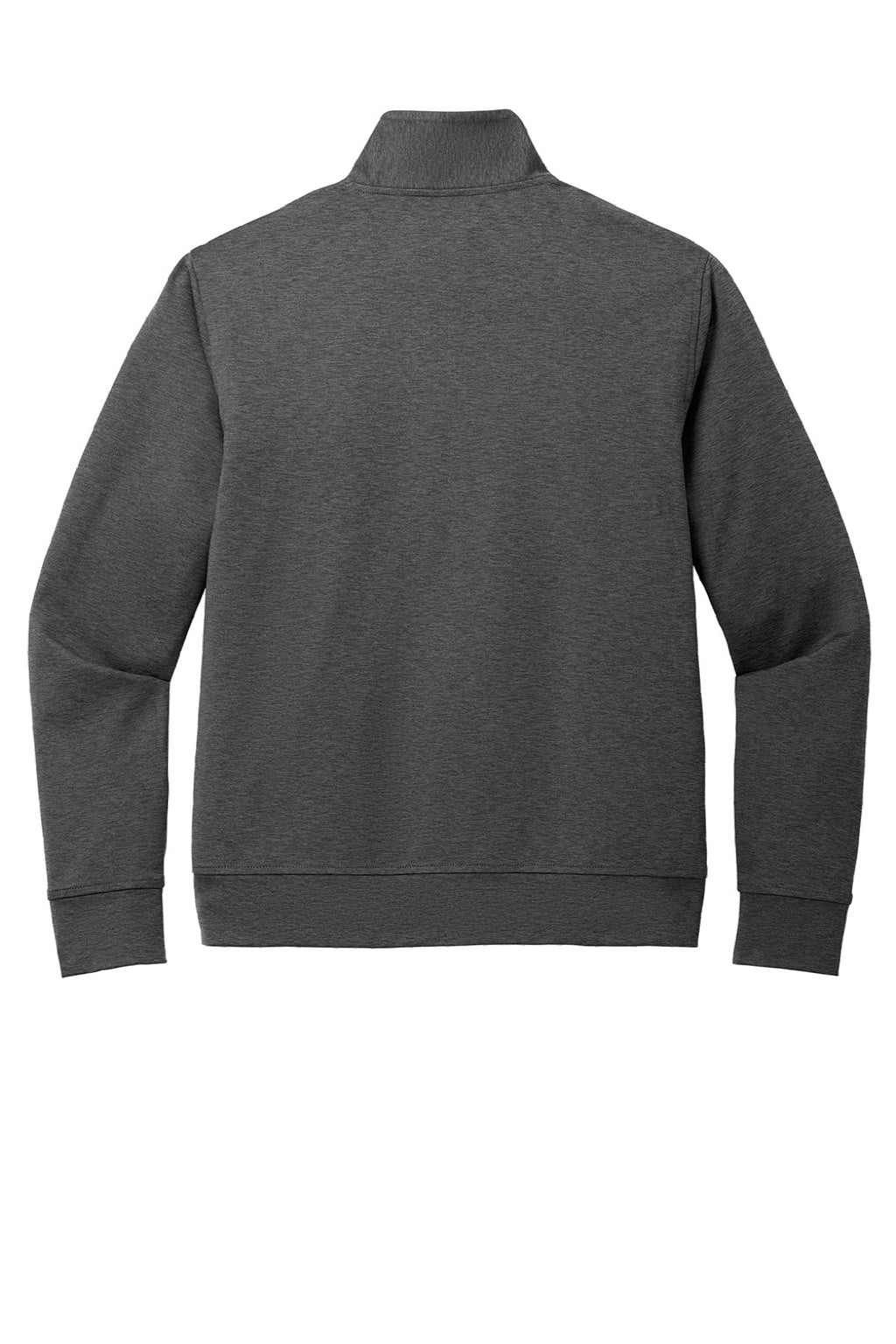 Port Authority K881 Mens C-FREE Double Knit Moisture Wicking Full Zip Sweatshirt w/ Pockets Heather Steel Grey Flat Back