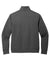 Port Authority K881 Mens C-FREE Double Knit Moisture Wicking Full Zip Sweatshirt w/ Pockets Heather Steel Grey Flat Back