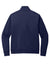 Port Authority K881 Mens C-FREE Double Knit Moisture Wicking Full Zip Sweatshirt w/ Pockets True Navy Blue Flat Back