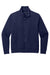Port Authority K881 Mens C-FREE Double Knit Moisture Wicking Full Zip Sweatshirt w/ Pockets True Navy Blue Flat Front