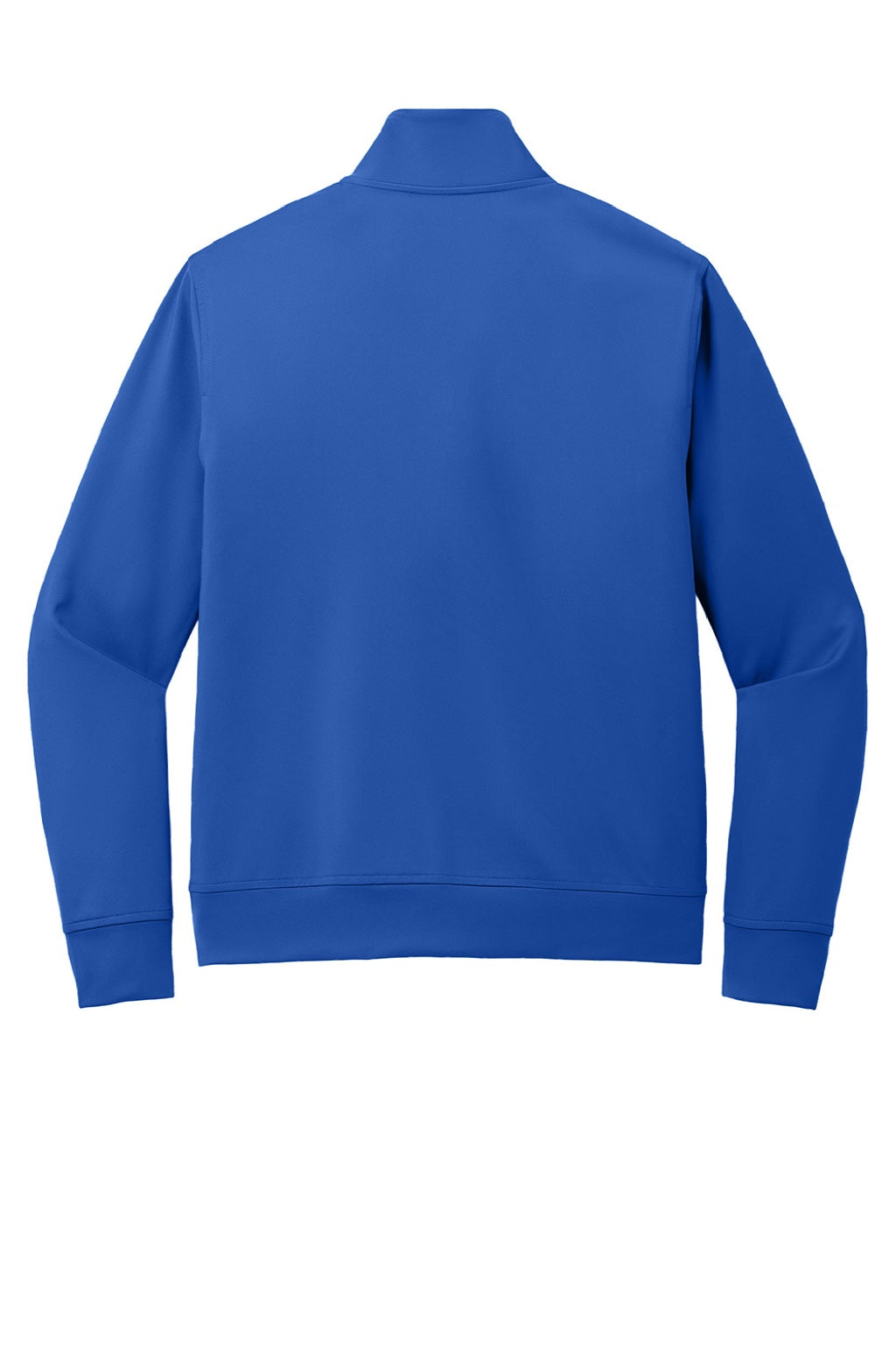 Port Authority K881 Mens C-FREE Double Knit Moisture Wicking Full Zip Sweatshirt w/ Pockets True Royal Blue Flat Back