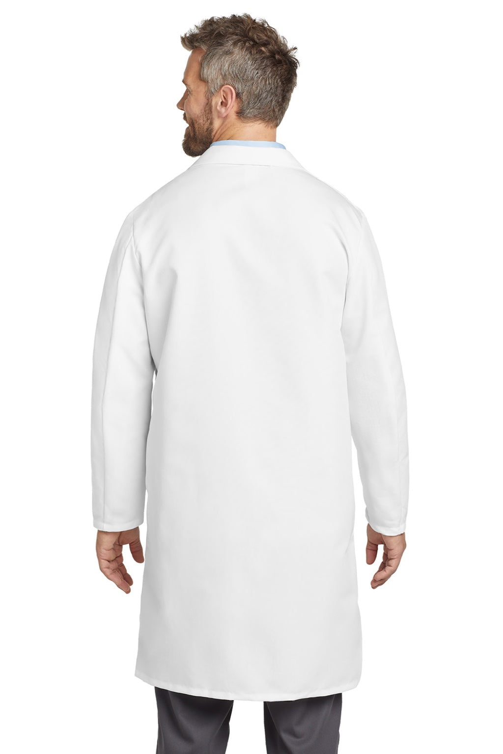 Red Kap KP14 Unisex Lab Coat White Model Back