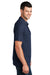 Port & Company KP155 Mens Core Stain Resistant Short Sleeve Polo Shirt Deep Navy Blue Model Side
