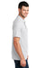 Port & Company KP155 Mens Core Stain Resistant Short Sleeve Polo Shirt White Model Side