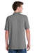 Port & Company KP55P Mens Core Stain Resistant Short Sleeve Polo Shirt w/ Pocket Heather Grey Model Back