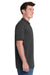 Port & Company KP55P Mens Core Stain Resistant Short Sleeve Polo Shirt w/ Pocket Jet Black Model Side