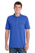Port & Company KP55P Mens Core Stain Resistant Short Sleeve Polo Shirt w/ Pocket Royal Blue Model Front