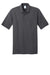 Port & Company KP55P Mens Core Stain Resistant Short Sleeve Polo Shirt w/ Pocket Charcoal Grey Flat Front