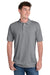 Port & Company KP55/KP55T Mens Core Stain Resistant Short Sleeve Polo Shirt Heather Grey Model Front