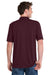 Port & Company KP55/KP55T Mens Core Stain Resistant Short Sleeve Polo Shirt Athletic Maroon Model Back
