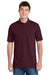 Port & Company KP55/KP55T Mens Core Stain Resistant Short Sleeve Polo Shirt Athletic Maroon Model Front