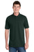 Port & Company KP55/KP55T Mens Core Stain Resistant Short Sleeve Polo Shirt Dark Green Model Front