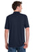 Port & Company KP55/KP55T Mens Core Stain Resistant Short Sleeve Polo Shirt Deep Navy Blue Model Back
