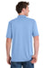 Port & Company KP55/KP55T Mens Core Stain Resistant Short Sleeve Polo Shirt Light Blue Model Back