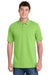 Port & Company KP55/KP55T Mens Core Stain Resistant Short Sleeve Polo Shirt Lime Green Model Front