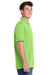 Port & Company KP55/KP55T Mens Core Stain Resistant Short Sleeve Polo Shirt Lime Green Model Side