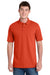 Port & Company KP55/KP55T Mens Core Stain Resistant Short Sleeve Polo Shirt Orange Model Front