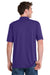 Port & Company KP55/KP55T Mens Core Stain Resistant Short Sleeve Polo Shirt Purple Model Back