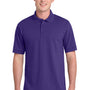 Port & Company Mens Core Stain Resistant Short Sleeve Polo Shirt - Purple