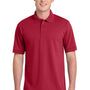 Port & Company Mens Core Stain Resistant Short Sleeve Polo Shirt - Red