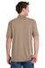 Port & Company KP55/KP55T Mens Core Stain Resistant Short Sleeve Polo Shirt Sand Brown Model Back