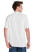 Port & Company KP55/KP55T Mens Core Stain Resistant Short Sleeve Polo Shirt White Model Back
