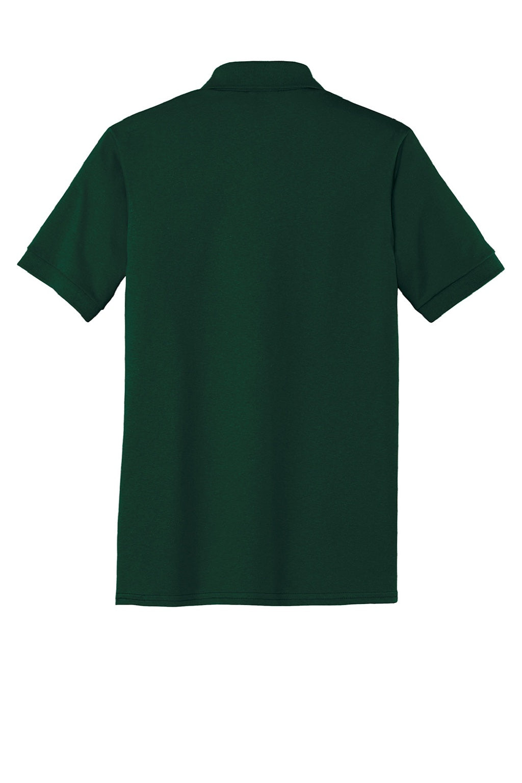 Port & Company KP55/KP55T Mens Core Stain Resistant Short Sleeve Polo Shirt Dark Green Flat Back