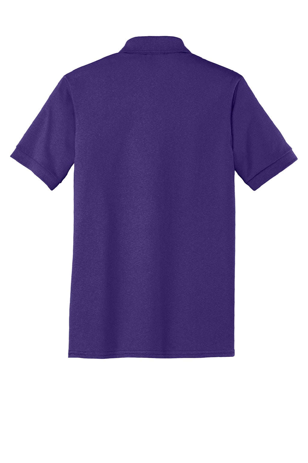 Port & Company KP55/KP55T Mens Core Stain Resistant Short Sleeve Polo Shirt Purple Flat Back