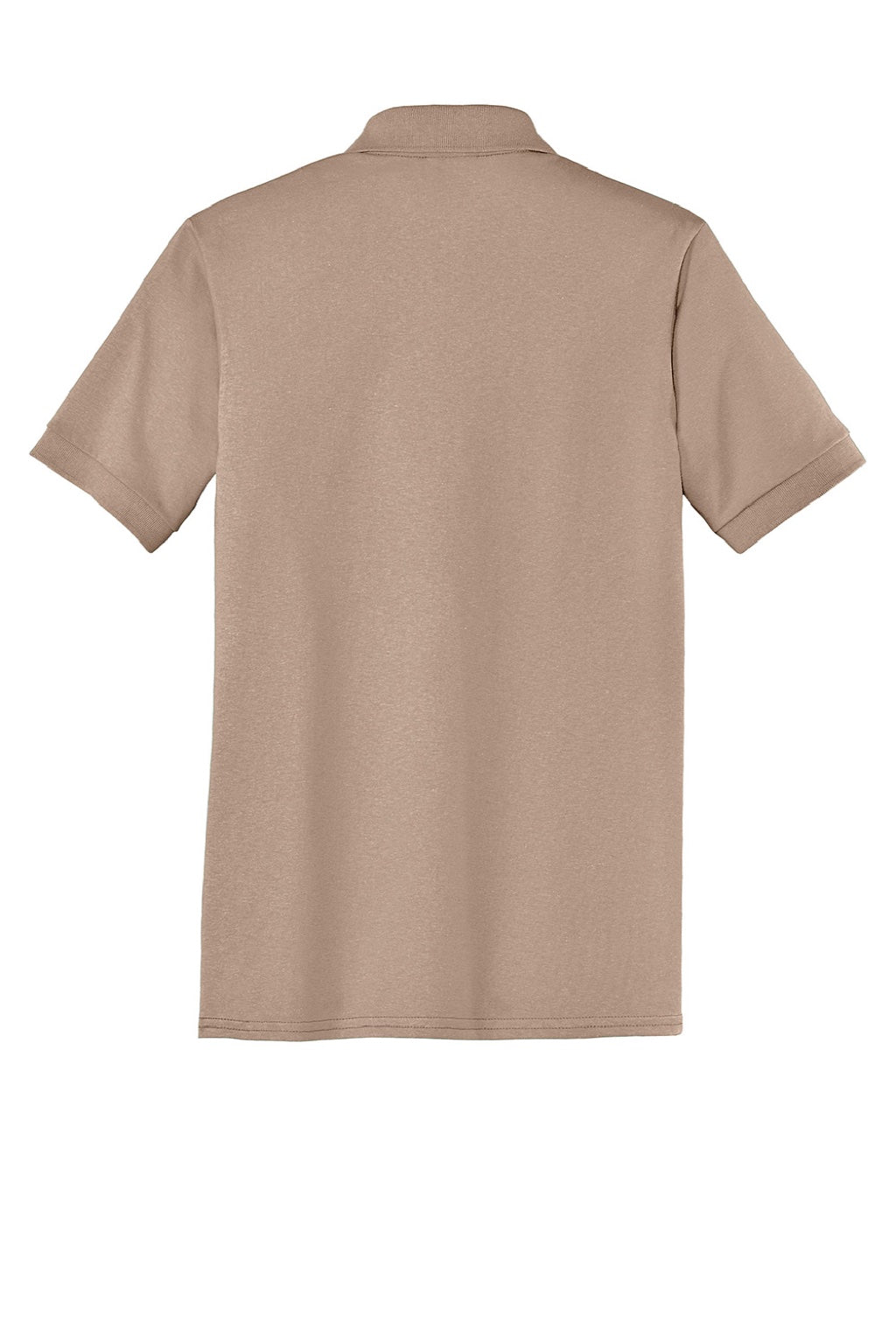 Port & Company KP55/KP55T Mens Core Stain Resistant Short Sleeve Polo Shirt Sand Brown Flat Back