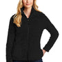 Port Authority Womens Cozy Sherpa Fleece Full Zip Jacket - Black - Closeout