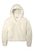 Port Authority L132 Womens Cozy Sherpa Fleece Hooded Sweatshirt Hoodie Marshmallow Flat Front