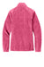 Port Authority L190 Womens Plush Fleece Full Zip Jacket Awareness Pink Flat Back