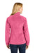 Port Authority L190 Womens Plush Fleece Full Zip Jacket Awareness Pink Model Back